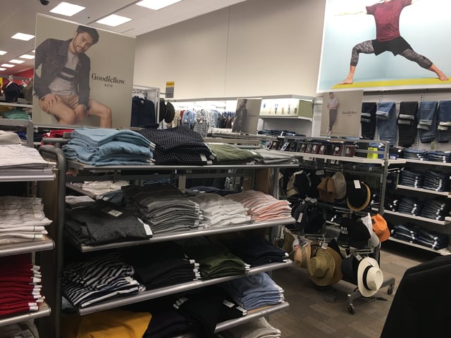 Goodfellow & Co. clothes at a Target store.