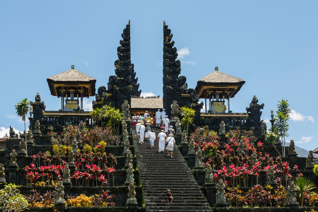 The Mother Temple of Besakih, one of Bali's most significant Balinese Hindu temples.