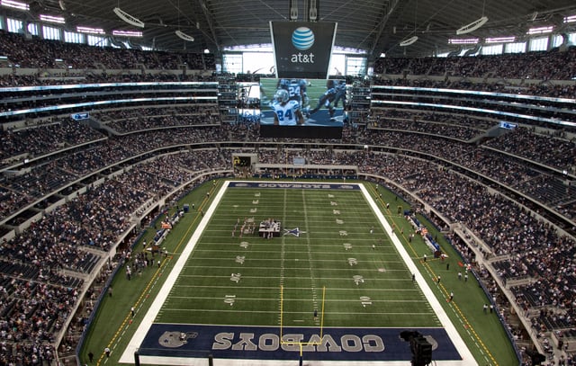 AT&T Stadium during a game