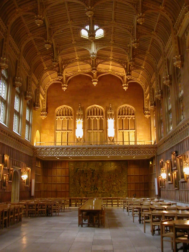 The dining hall at King's College