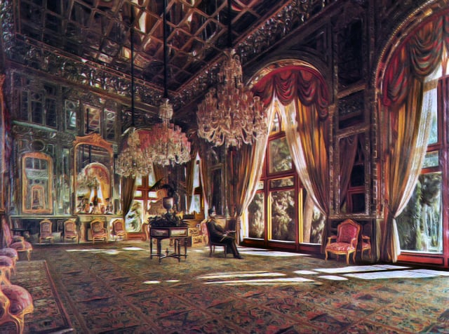 Kamal-ol-Molk's Mirror Hall, often considered a starting point in Iranian modern art.