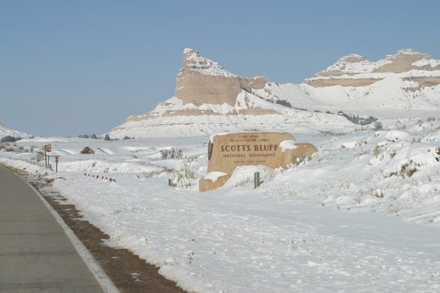Winter at Scotts Bluff National Monument