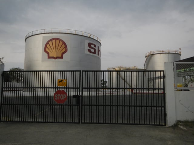 Shell oil depot (Poro Point, San Fernando, La Union, Philippines).