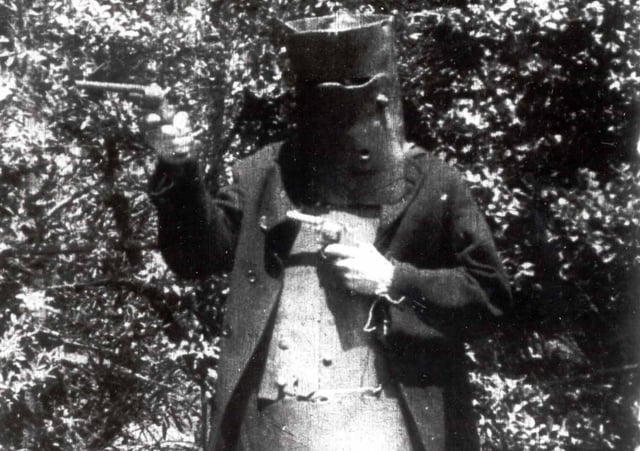 Actor playing the bushranger Ned Kelly in The Story of the Kelly Gang
