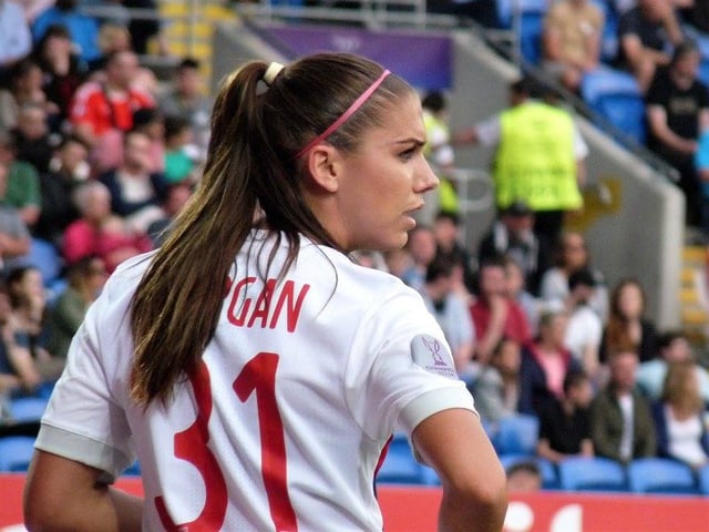 Morgan with Lyon during the Women's Champions League Final, June 2017