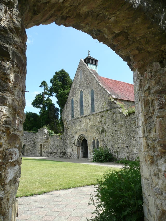 Beaulieu Abbey, founded by King John of England for Cistercians, a religious order from France who gave the Abbey its present name, French for "beautiful place"