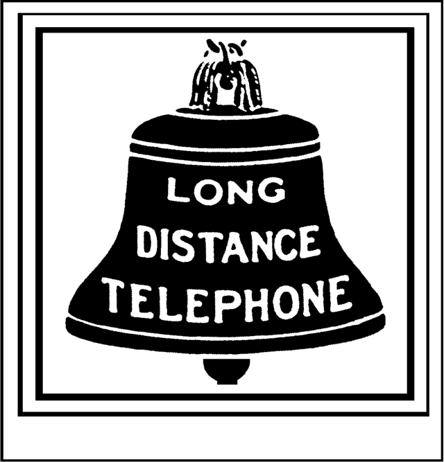 A Bell System logo (called the Blue Bell) used from 1889 to 1916.