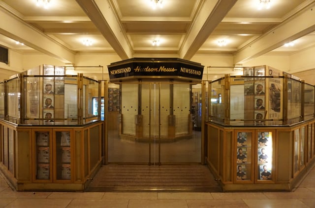 Former newsstand in the Biltmore Room