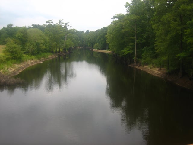 Another view of the calmness of Dorcheat Bayou taken from U.S. Highway 80 between Minden and Dixie Inn