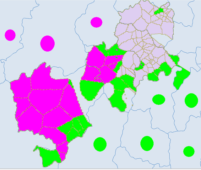 Light green -Yi. Pink -Tibetan.