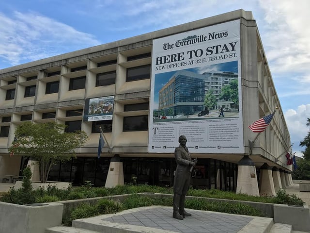 The former Greenville News building