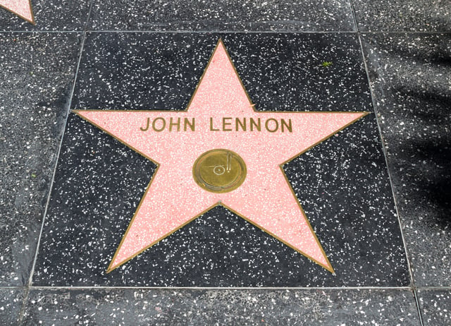 Star “John Lennon” at the Hollywood Walk of Fame, Los Angeles, California