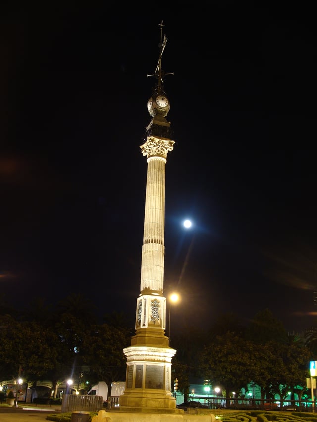 The Obelisk, dedicated to Don Aureliano Linares Rivas in 1895