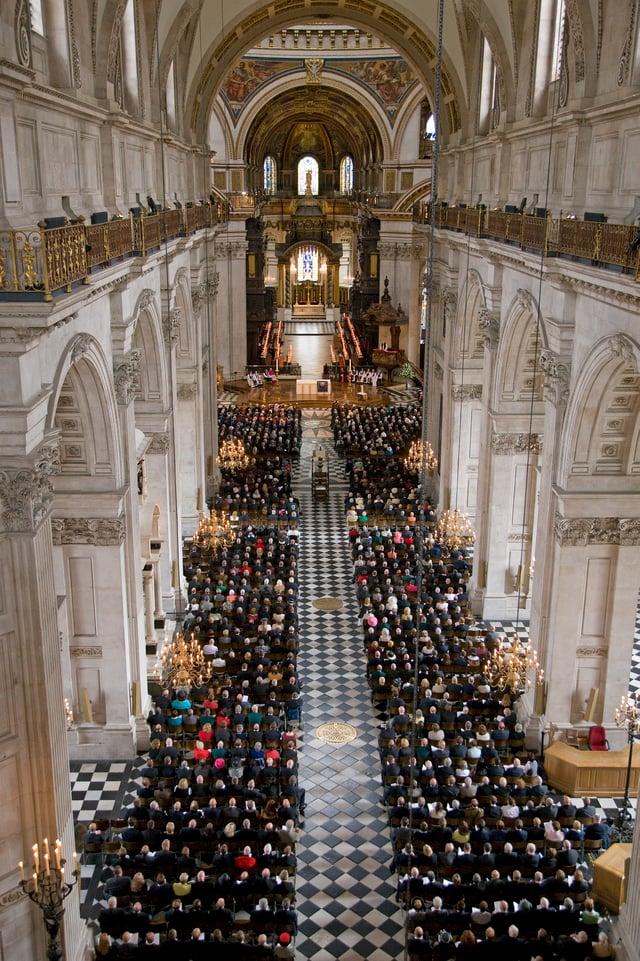 St Paul's during a special service in 2008