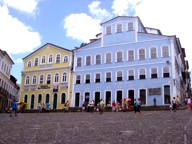 Old houses in the historical center of Salvador.
