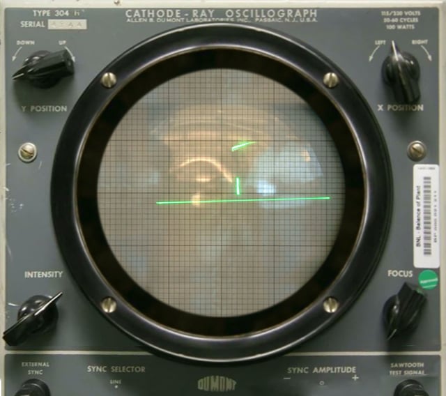 Tennis for Two, an early analog computer game that used an oscilloscope for a display