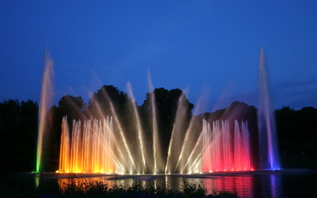 Water-light concert at Planten un Blomen park