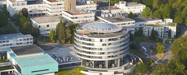 Buildings of European Molecular Biology Laboratory in Heidelberg, including the new Advanced Training Centre