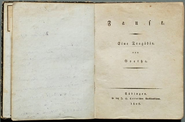 Faust I, first edition, 1808