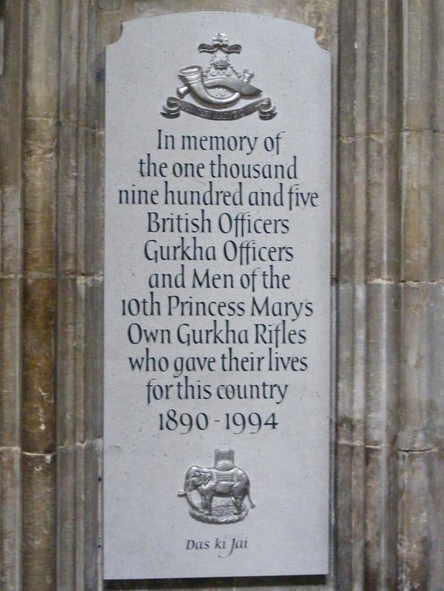 10 GR Memorial in Winchester Cathedral, Hampshire