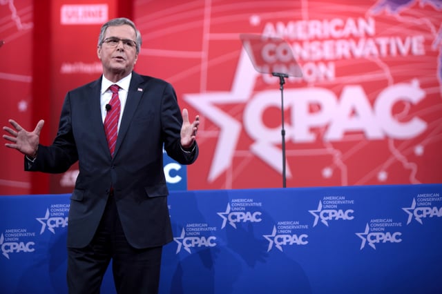 Bush speaking at CPAC in Washington D.C., 2015
