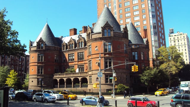 The original New York Cancer Hospital built between 1884 and 1886, now housing, at 455 Central Park West and 106th Street in Manhattan.