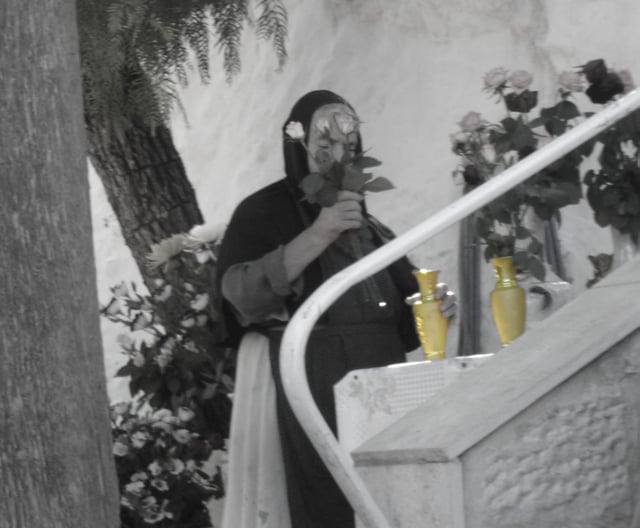The Way of Humility : Russian Orthodox nun working at Ein Karem, Jerusalem