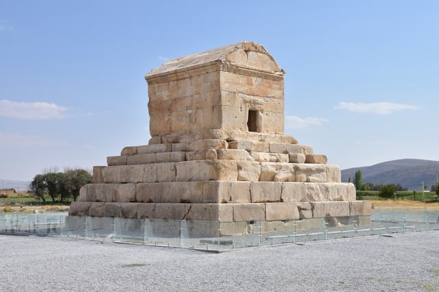 Tomb of Cyrus the Great, the founder of the Achaemenid Empire, in Pasargadae