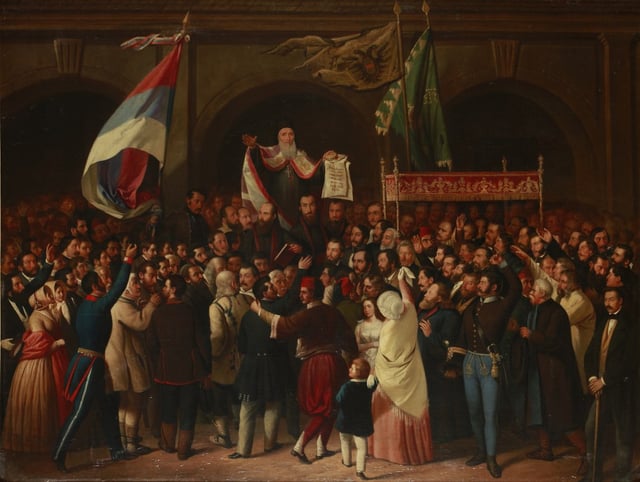Proclamation of the Serbian Vojvodina in May 1848