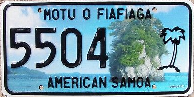 The current territorial license plate design, introduced in 2011