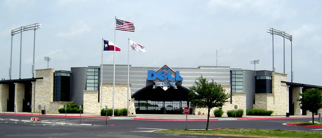 The company sponsors Dell Diamond, the home stadium of the Round Rock Express, the AAA minor league baseball affiliate of the Texas Rangers major league baseball team