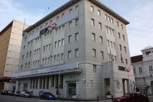HSBC Bank in George Town, Penang, Malaysia