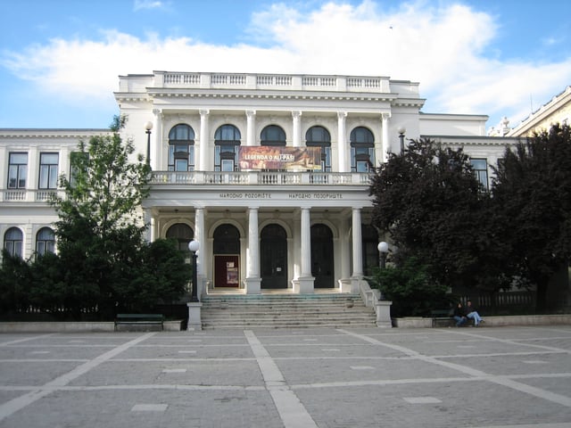 Sarajevo National Theatre, where the annual hosting of Sarajevo Film Festival is held