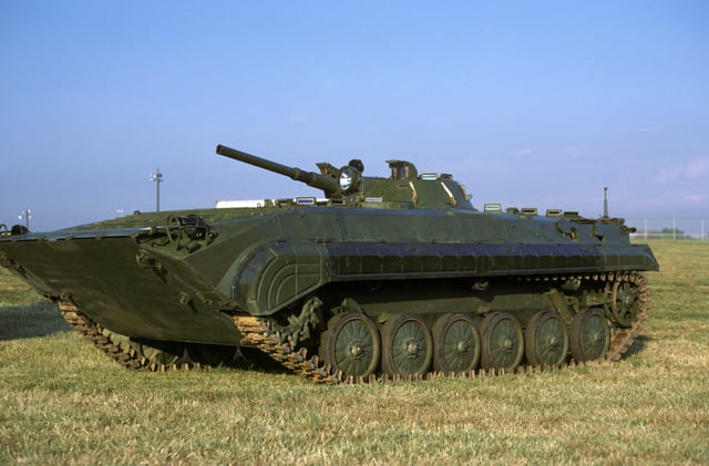 BMP-1, the predecessor of the BMP-2, at US Bolling Air Force Base, 1 October 1986.