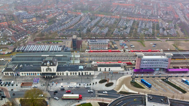 Leeuwarden railway station and bus station in 2018