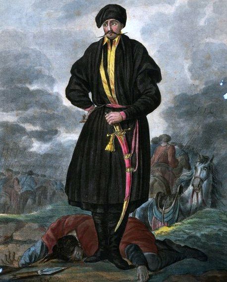 An officer of the Zaporozhian Cossacks in 1720