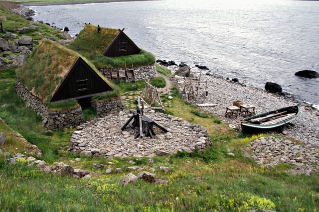 Ósvör, a replica of an old fishing outpost outside Bolungarvík