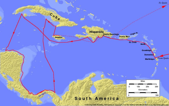 Columbus's fourth voyage