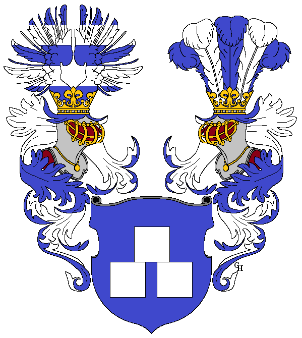 Köchel's arms as Ritter, 1842.