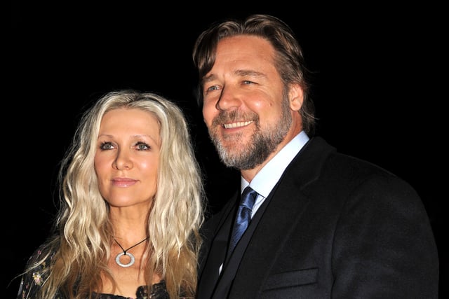 Crowe with Danielle Spencer in September 2011