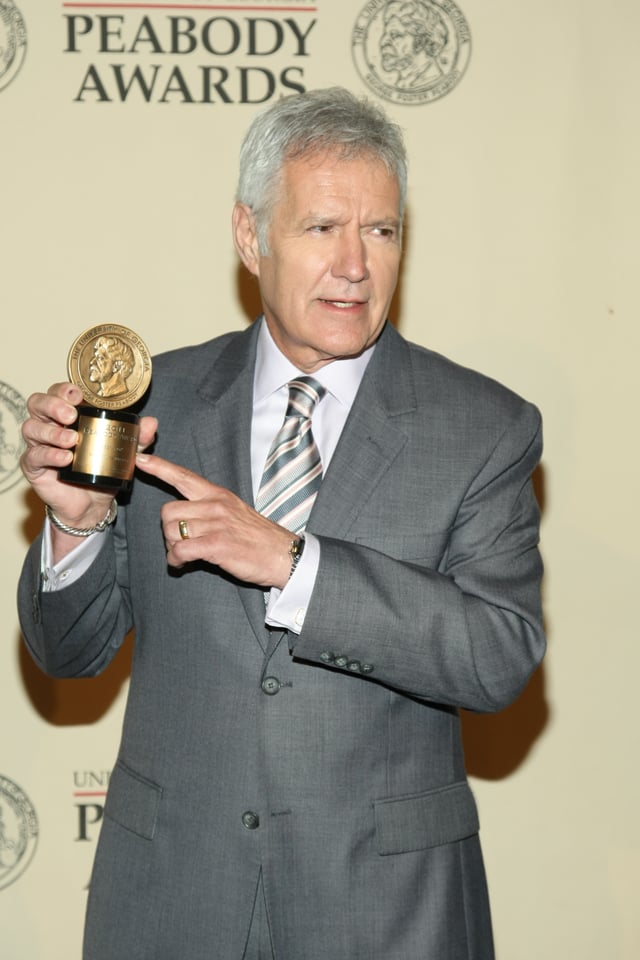 Alex Trebek was proud of the Peabody Award received by Jeopardy in 2012