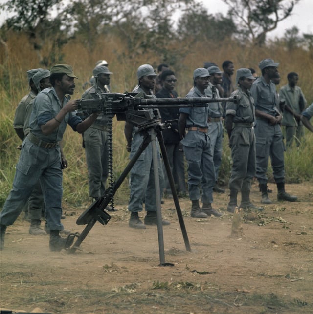 FNLA insurgents being trained in Zaire in 1973