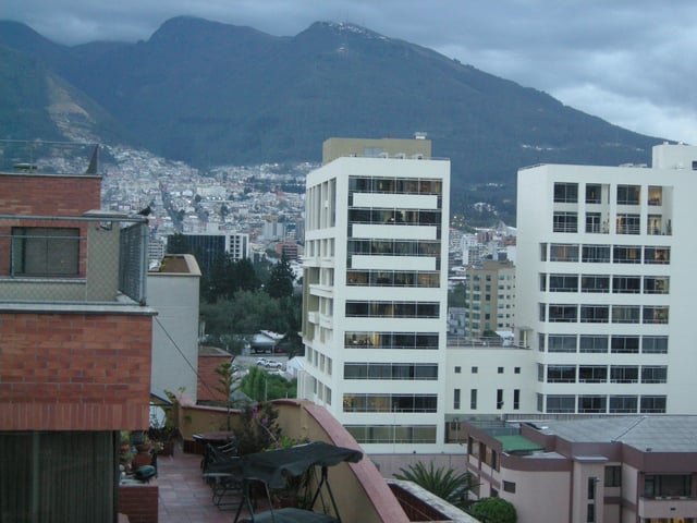 Latin American Faculty of Social Sciences FLACSO University buildings in northern downtown Quito.