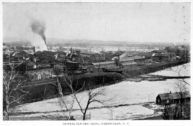 General Electric in Schenectady, NY, aerial view, 1896