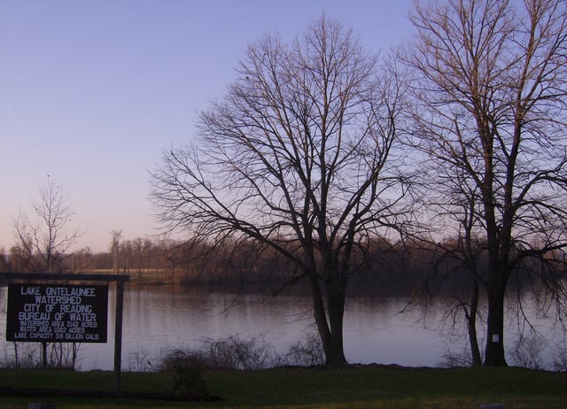 Lake Ontelaunee supplies water to Reading.