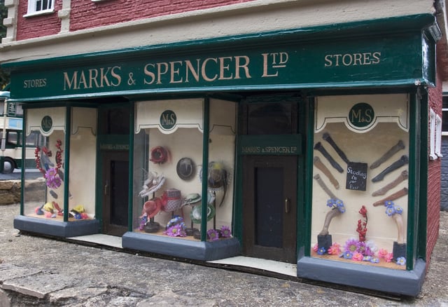 Representation of historic store from the 1930s, Bekonscot model village, UK