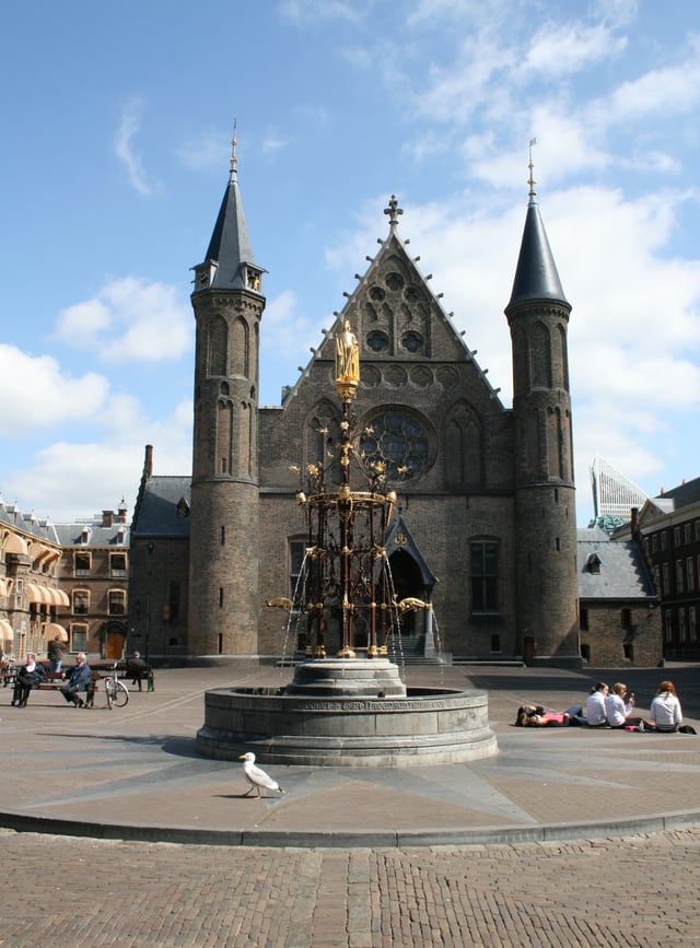 The Ridderzaal inside the Binnenhof, the political centre of the Netherlands