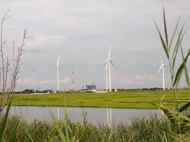 Jersey-Atlantic is the first coastal wind farm in the United States and a tourist attraction