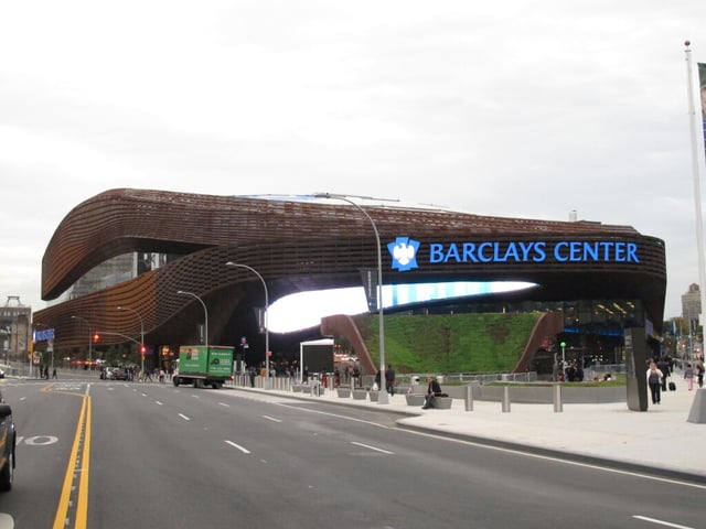 Barclays Center, home of the Brooklyn Nets and New York Islanders in Brooklyn