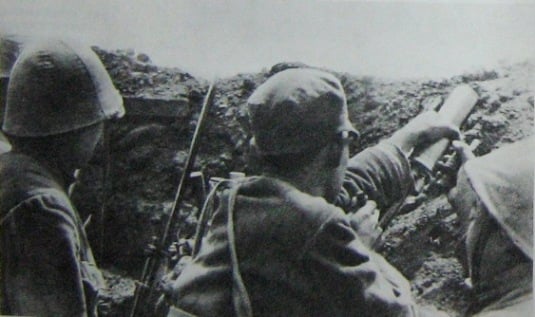 Communist soldiers during the Battle of Siping, Chinese Civil War, 1946